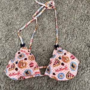 Blackbough Pink Patterned Bikini Top